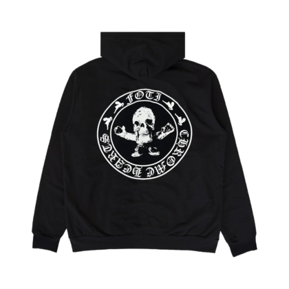 RARE CH Foti Skeleton Circle Logo Zip Up Hoodie