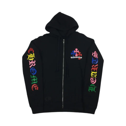 CH Script Multicolor Cross Cemetery Zip Up Hoodie