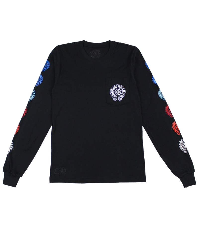 CH Multi Color Horseshoe Long Sleeve T-Shirt