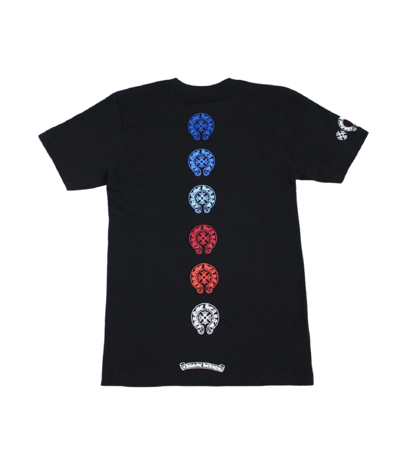 CH Multi Colored Horseshoe Straight Cross T-Shirt