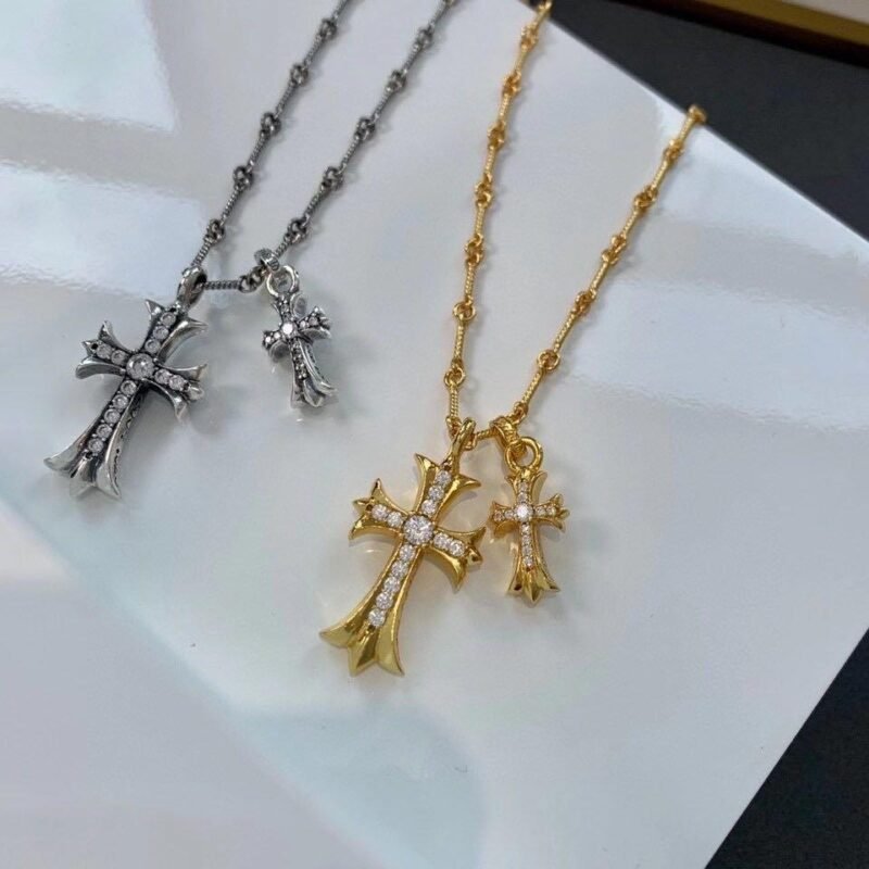 Chrome Hearts Baby Fat Luxury Diamond Necklace - Image 4