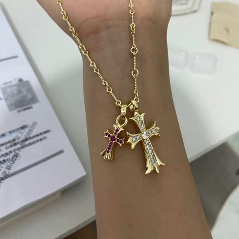 Chrome Hearts Baby Fat Luxury Diamond Necklace - Image 3