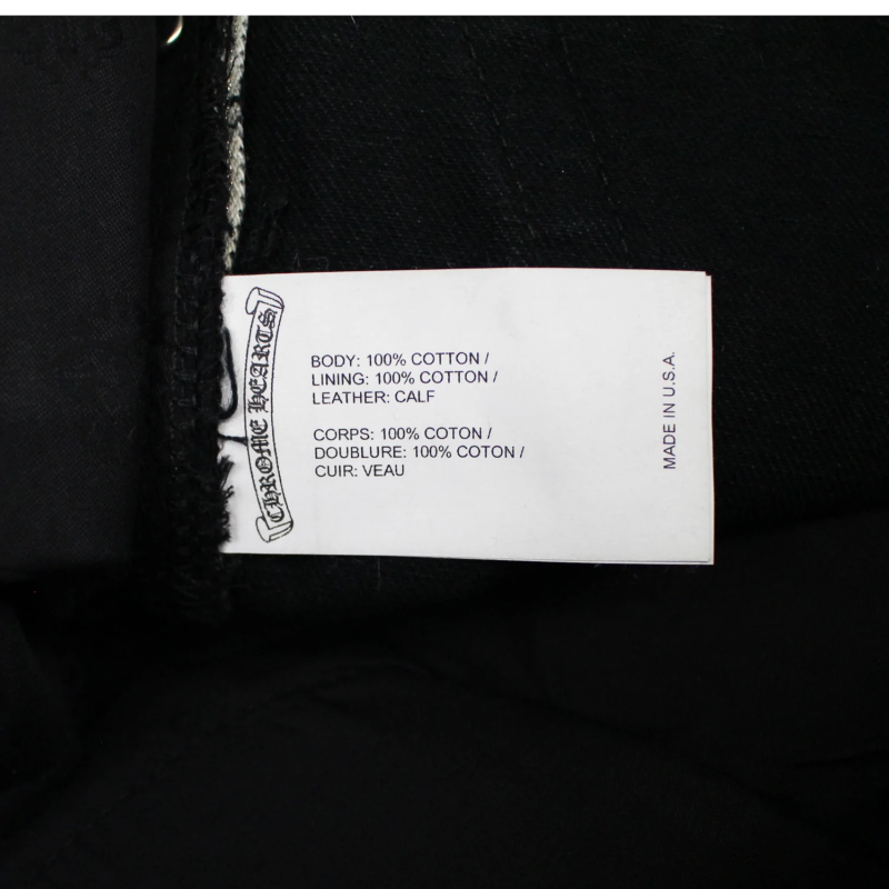 Chrome Hearts Leather Patches Jeans - Image 3