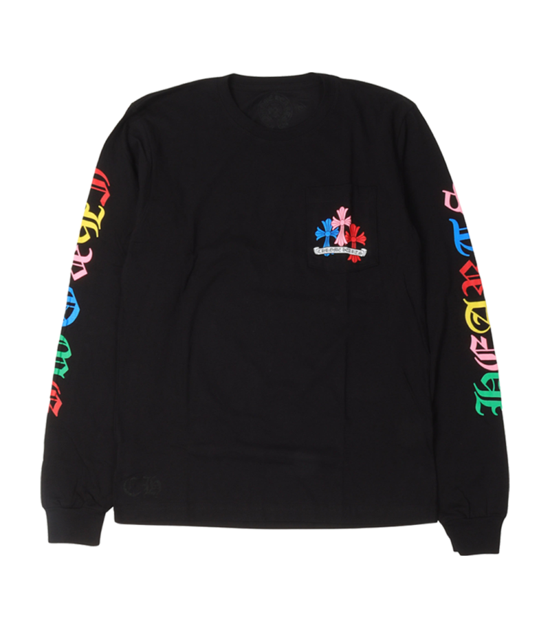 Chrome Hearts Multicolor Cross Long Sleeve T-Shirt