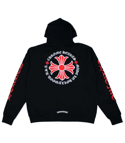 Chrome Hearts Made In Hollywood Plus Cross Zip Up Hoodie