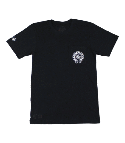 Chrome Hearts Multi Colored Horseshoe Straight Cross Short Sleeve T-Shirt